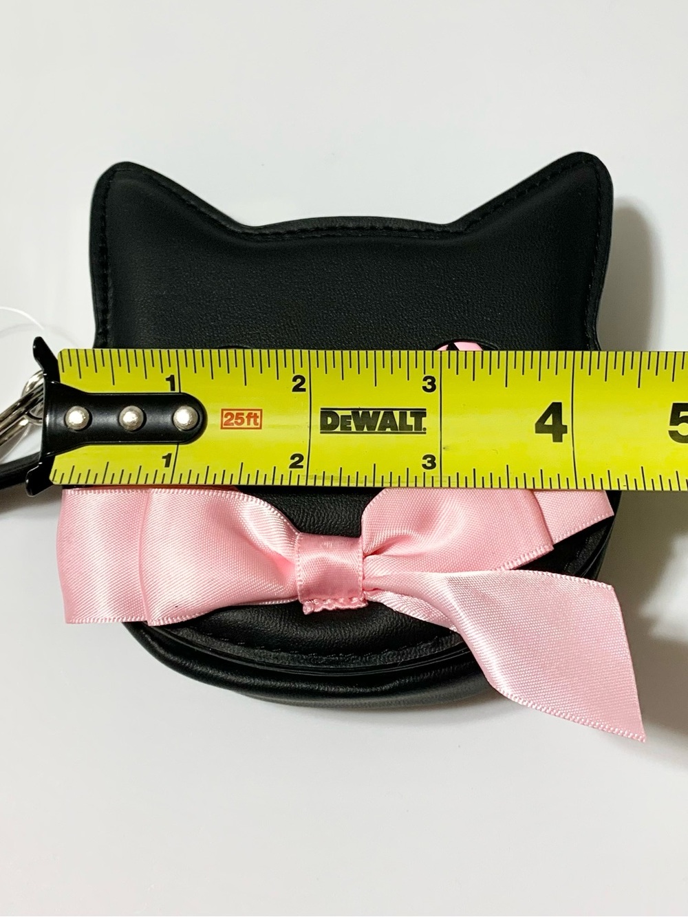 Kitty Cat Coin Purse Bag Keychain Charm Mini Wallet Whimsigoth Kawaii NEW - Picture 5 of 5